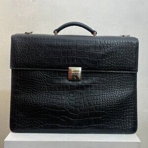 Jack Georges Genuine American Alligator Executive Briefcase #AL422 - USA Made